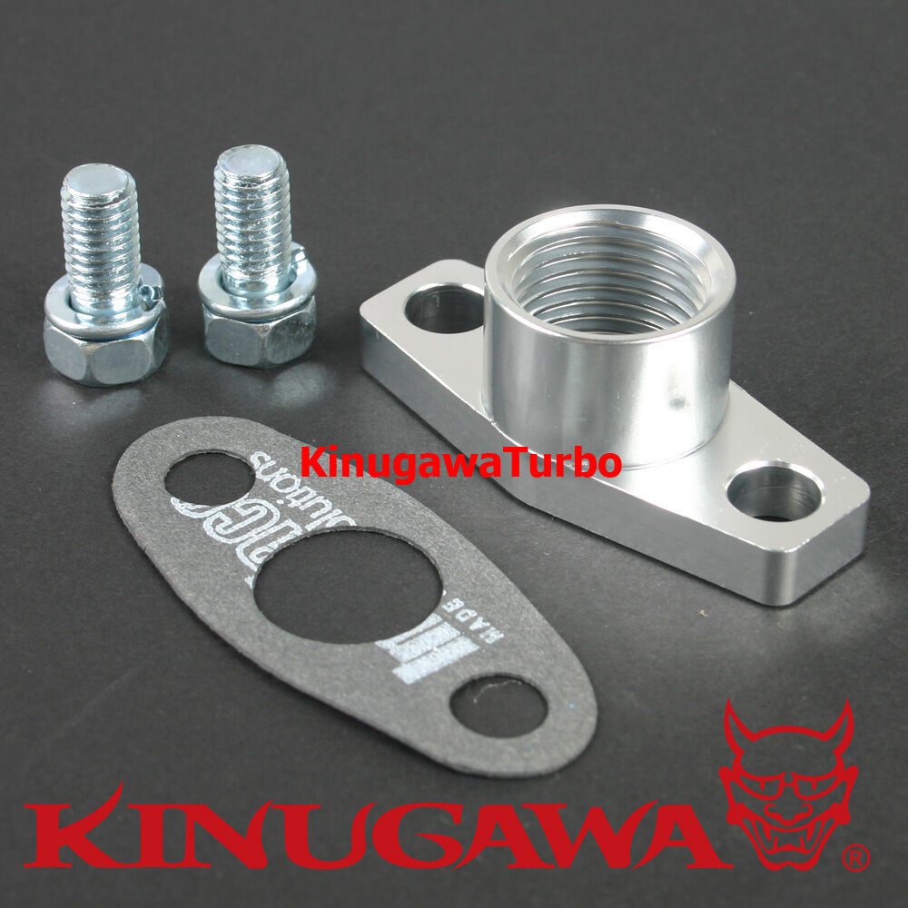Billet Alumimum Turbo Oil Return Flange 1/2 NPT Garrett T25 T28 Journal Bearing