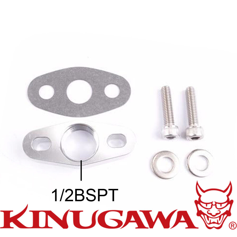 Billet Oil Return Flange Kit Mitsubishi TD015-06 M6 38mm 1/2PT BSPT