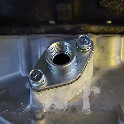 TOYOTA 1JZ-GTE 2JZ-GTE Oil Return Flange 19mm Hose 45DEG
