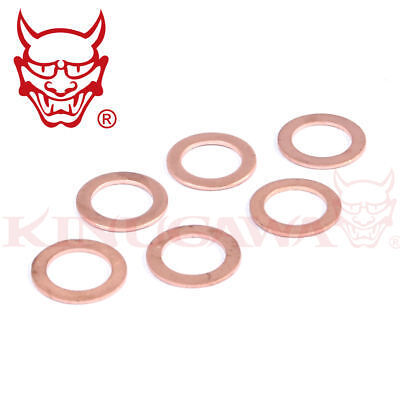 COPPER CRUSH WASHER WASHERS ID M10 10mm / 6 PACK