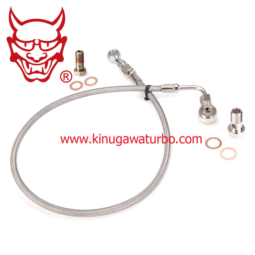 Kinugawa Turbo Oil Feed Line Kit Mitsubishi 4B11T Lancer EVO X 10 w/ Garrett BB