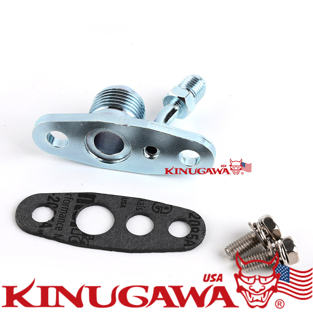 Turbo Oil Feed Return Flange ForTOYOTA 1KD-FTV 3L Land Cruiser Prado Hilux Hiace