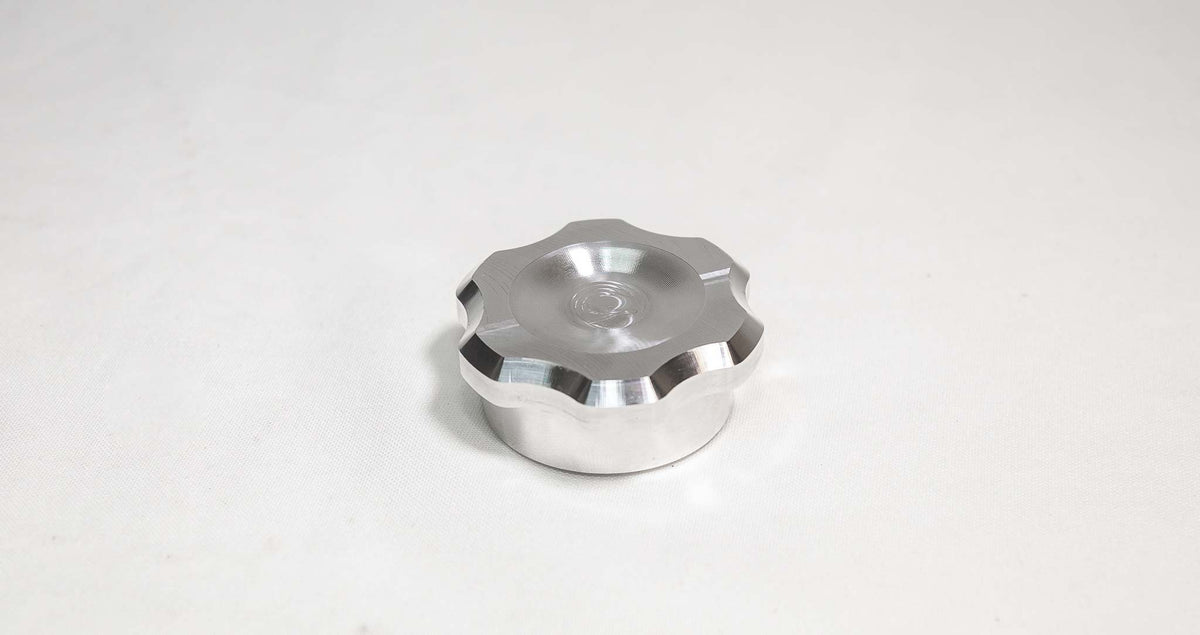 Autosports Engineering Billet Reservoir Cap & Bung- Raw Finish