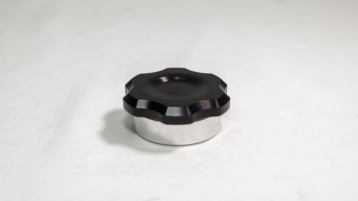 Autosports Engineering Billet Reservoir Cap & Bung- Anodized Black
