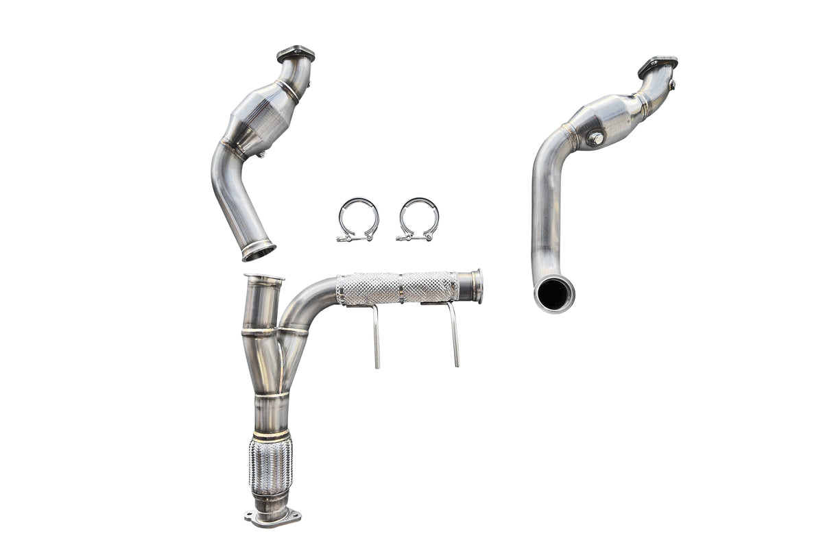 CVF Stainless Steel Catted Downpipes (2021-2025 Ford Bronco 2.7L EcoBoost)