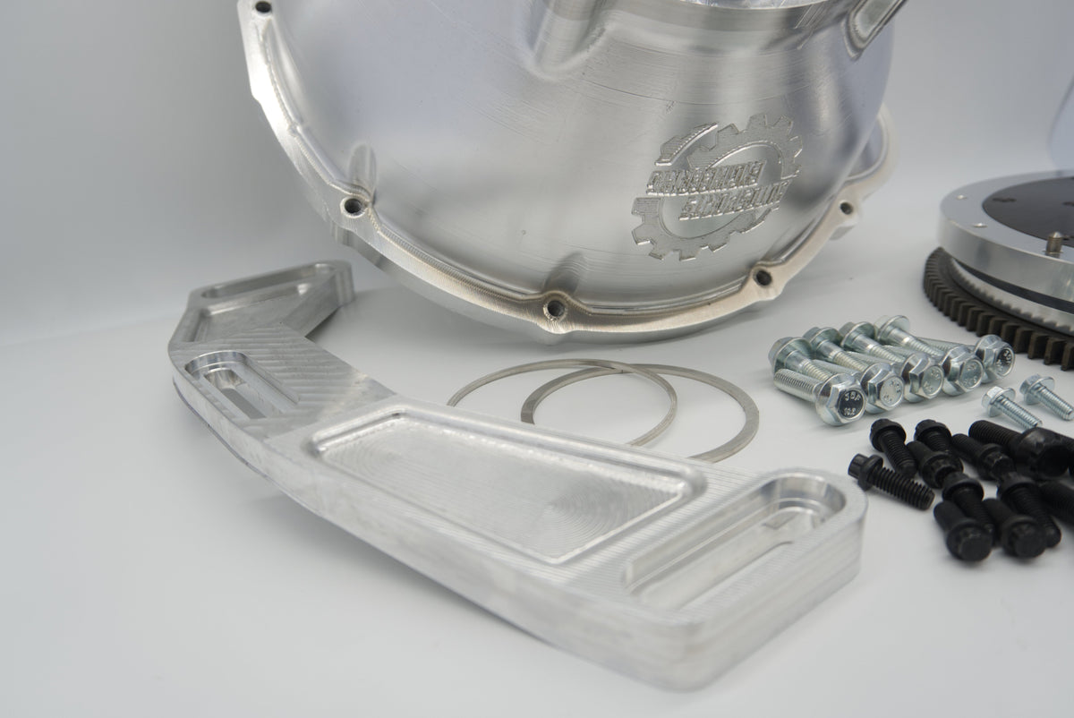 2JZ 1JZ to 350Z Billet Bell Housing Flywheel Combo | ASE