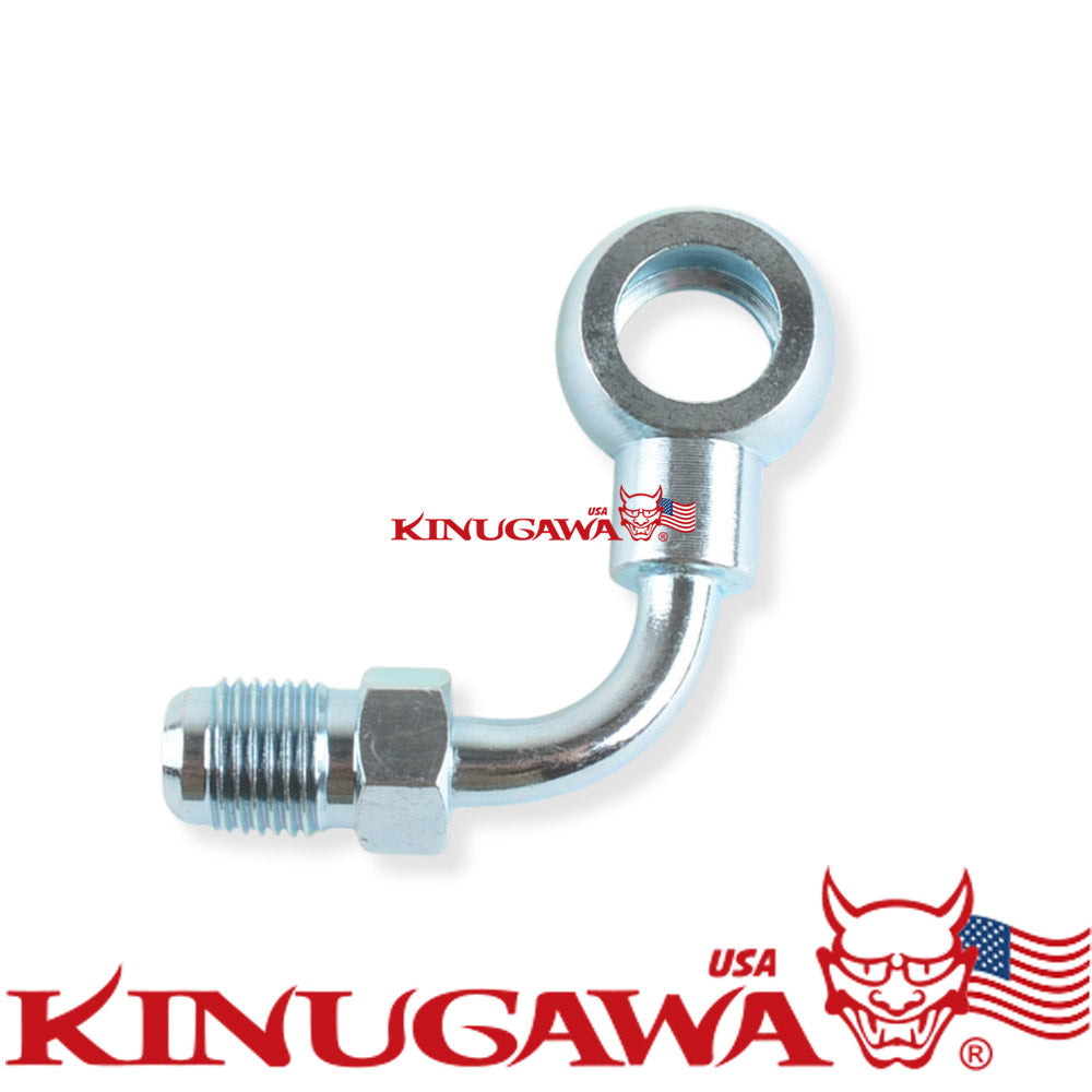 Turbo Banjo Adapter Fitting -6AN 6AN to M14 14mm 90 Deg TD05 TD06 G25 G30 G35