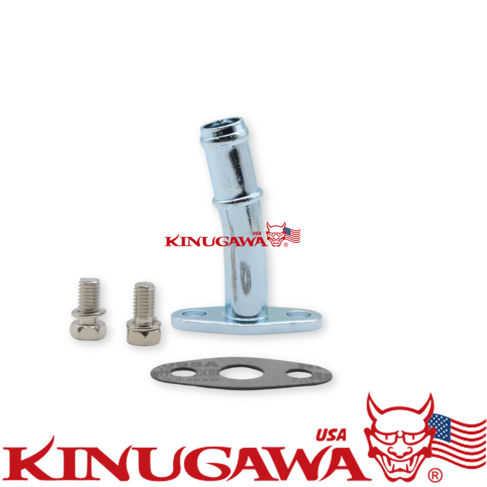 Turbo Oil Return Pipe Kit For Garrett GT25 GT28 GT30 GT35 16mm 5/8" side bent