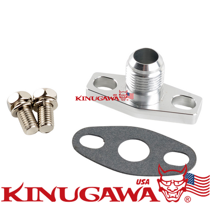 Turbo Oil Drain Flange For G series G25 G30 G35 660 770 900 1050 8AN Aluminum