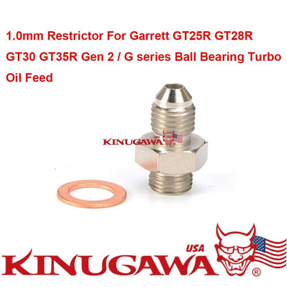 Turbo Oil Feed Adapter Fitting FOR Garrett Nissan S14 S15 T28 Ball Bearing 1mm