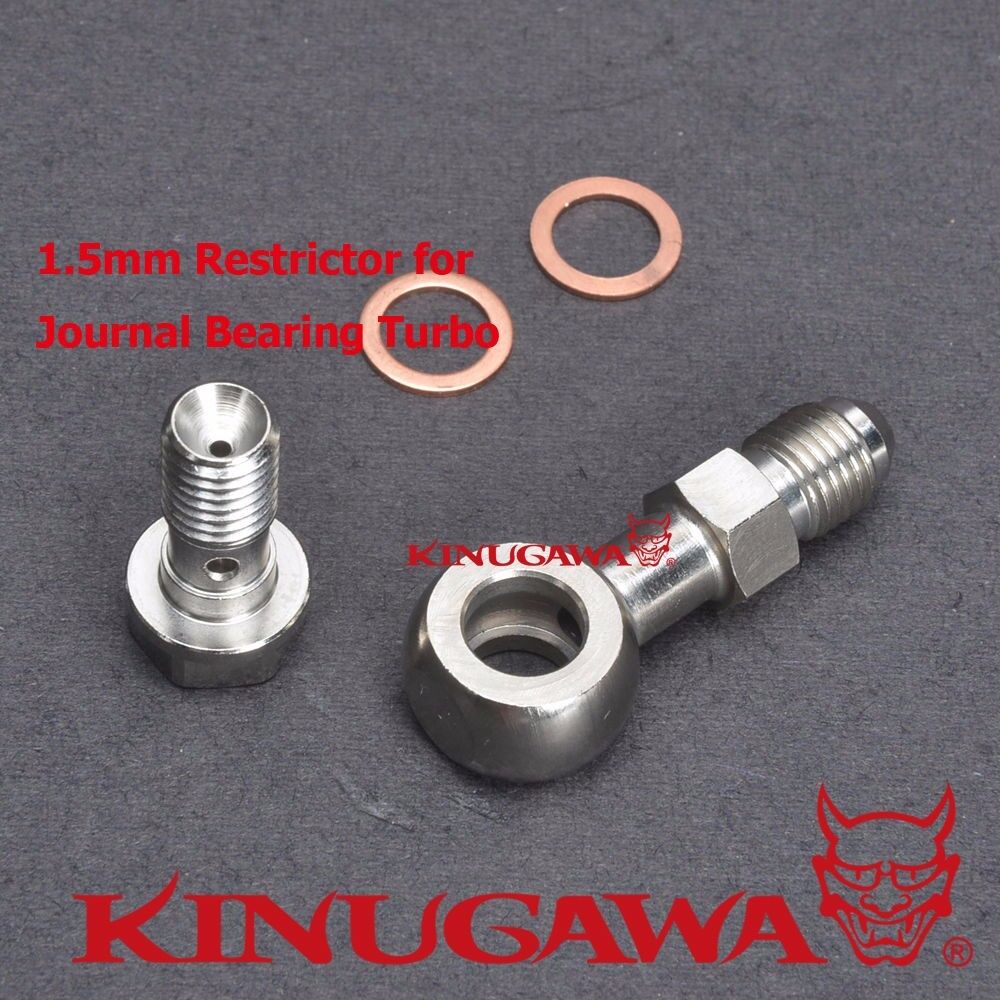 Kinugawa Banjo Bolt Kit / Turbo Oil Feed for Garrett T25 T28 GT25 GT28 GT30 Journal Bearing