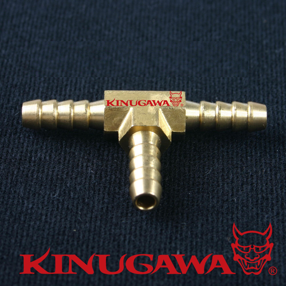 Adapter Fitting Brass Barb Tee 3/16" (4.76mm) Hose For Air Water Fuel