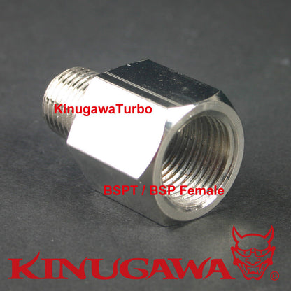 Forged Adapter Fitting Steel 3/8 BSP BSPT Male - 3/8 BSPT Female C22-3