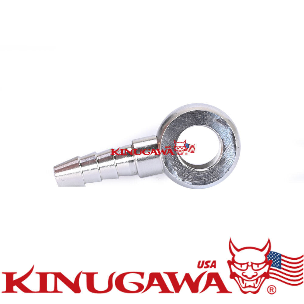 Kinugawa Turbo Water Banjo Fitting M14 14mm to 5/16" (8mm) Hose Barb Aluminum