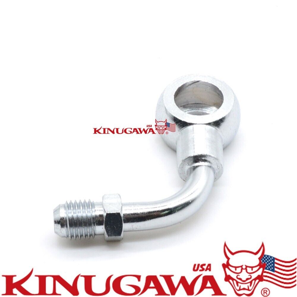 Turbo Banjo Adapter Fitting -4AN 4AN to M14 14mm 90Deg TD05 TD06 G25 G30 G35