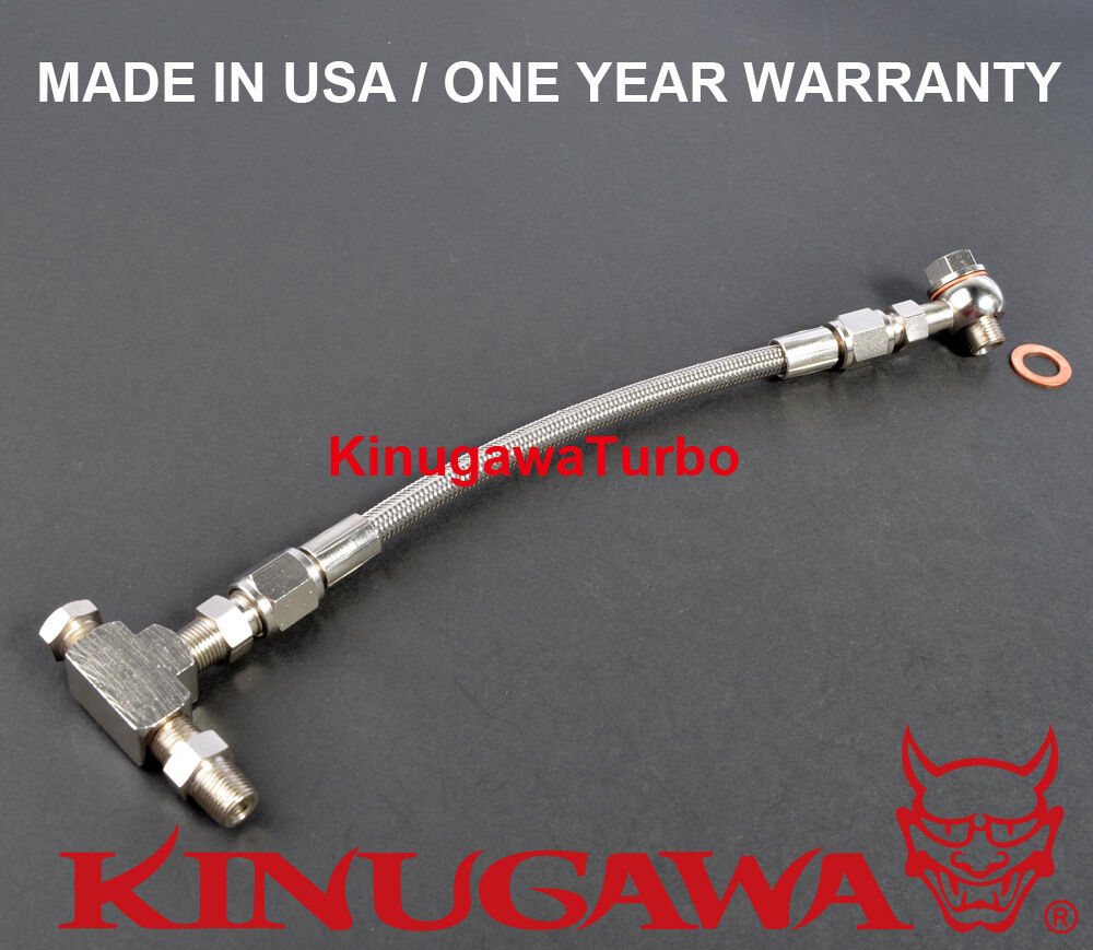 Universal Turbo Oil Feed Line 40" M10x1.25mm Banjo TRUSTs TD04H T517Z T518Z
