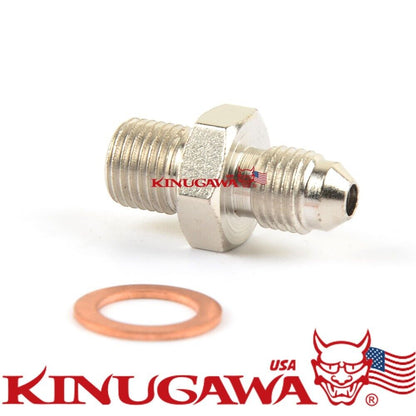 4an to M10x1.0mm Adater Fitting For Garret GT1544 GT2052 GT2252 2.0mm hole