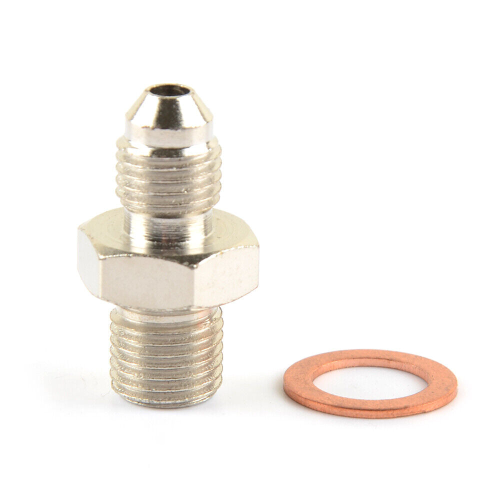 Turbo Oil Feed Adapter Fitting M12x1.25 mm 4G63T EVO DSM TD05 1.5mm restrictor