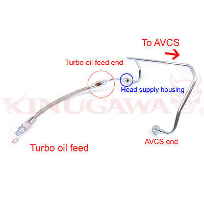 Turbo Oil Feed Line for SUBARU AVCS Garrett BB GT3037R  GT3076 GT3582R