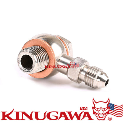 Turbo Coolant Banjo Bolt kit M14x1.5 mm to -4AN Garrett GT28R GT30R GT35R Long