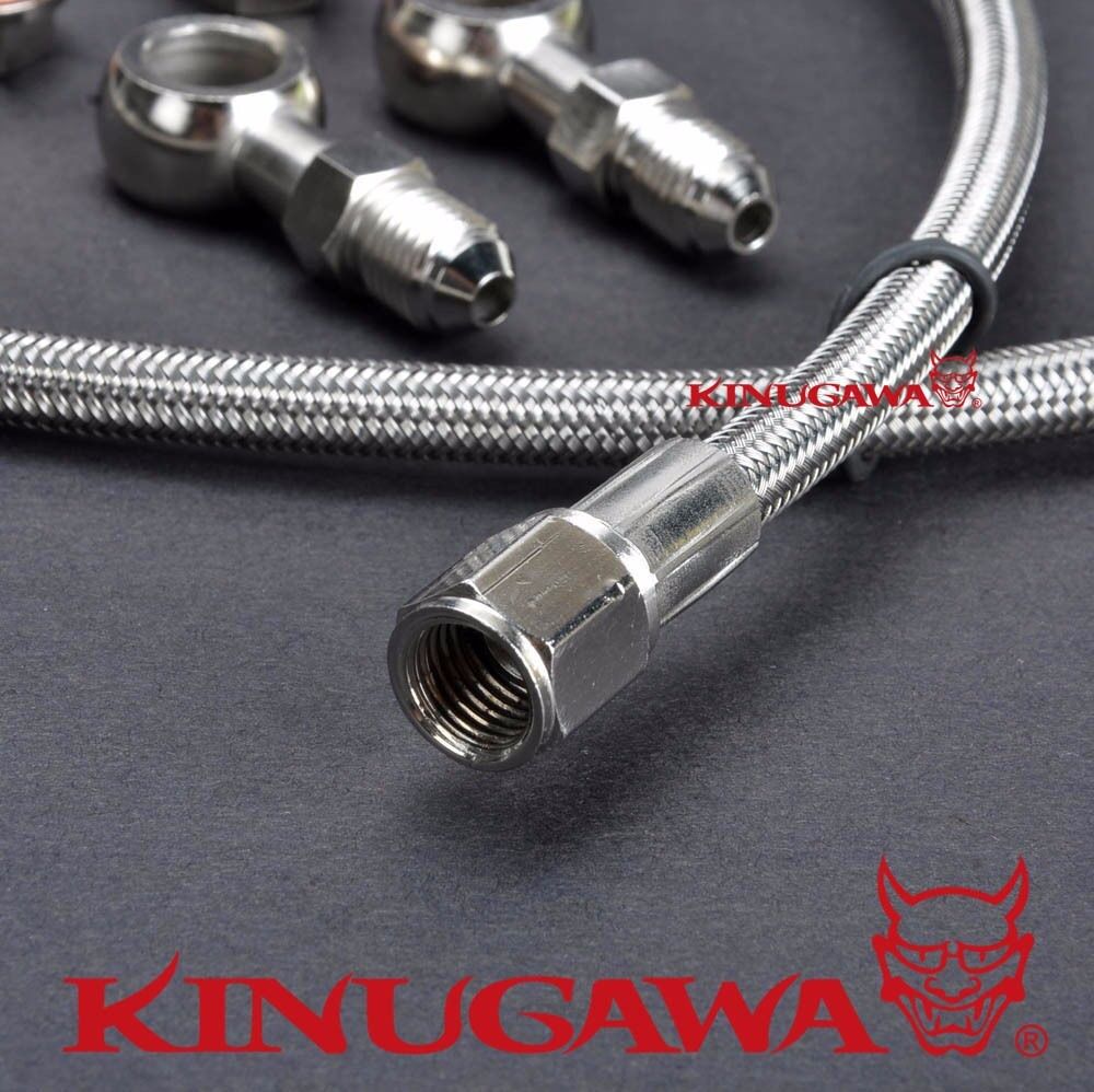 Kinugawa Oil Feed Line for SUBARU WRX w/ APS SR30 SR40 SR56 Ball Bearing Turbo