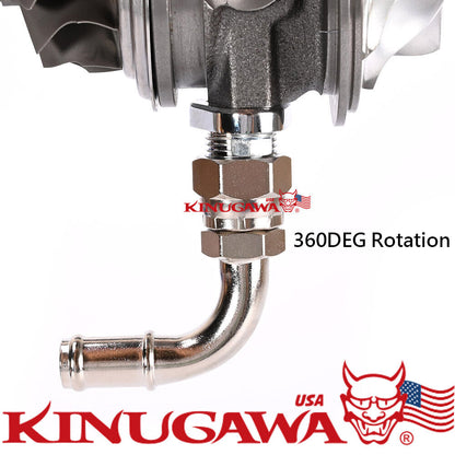 Turbo Oil Return Drain Pipe Kit For Borgwarner EFR 6258 6758 90Deg 19mm 3/4"