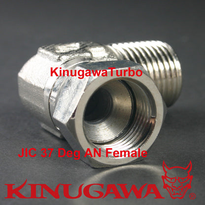 Forged Adapter Fitting Steel 90 Deg Elbow 1/2 BSPT BSP to 8AN Female UNF C18-7