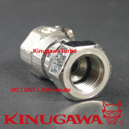Forged Adapter Fitting Steel 45 Deg 6AN Female to 6AN Male C20-2