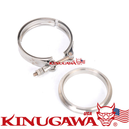 Flange Kit for Tial GT30 GT35 Turbo Turbine Housing V-band In/Outlet Stainless