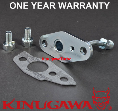 Turbo Oil Feed & Drain Flange TOYOTA CT9 CT12 CT20 CT26 4AN Feed / 10AN Return