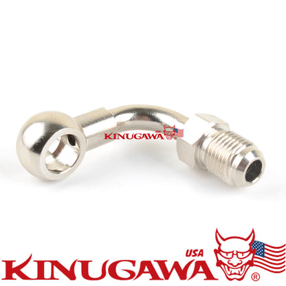 Turbo Banjo Adapter Fitting -6AN 6AN to M18 18mm 90 Deg