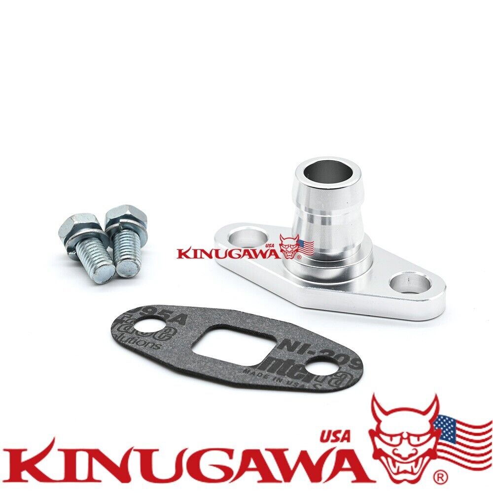 Turbo Oil Drain Return Flange Kit For HKS GTIII 4R / GTIII-5R 3/4" Hose Barb