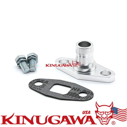 Turbo Oil Drain Return Flange Kit For HKS GTIII 4R / GTIII-5R 3/4" Hose Barb