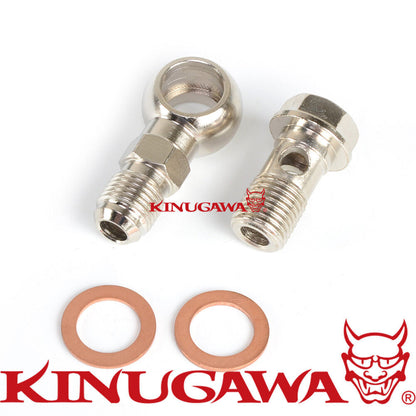 Turbo Banjo Bolt kit M14x1.5 mm to 6AN GT28R GT30R GT35R /ideal for tight spaces
