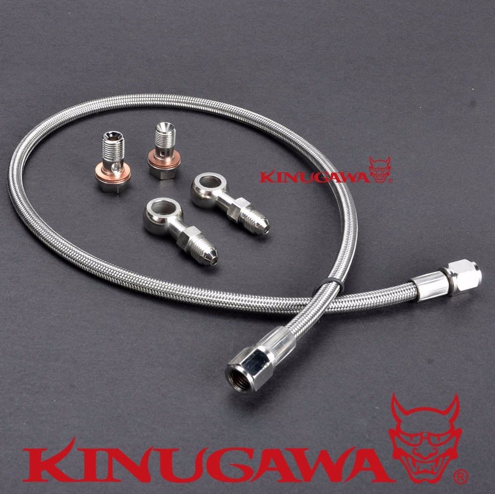 Turbo Oil Feed Line For Hyundai Genesis 2.0T Coupe with G series G25 G30 G35 Turbos