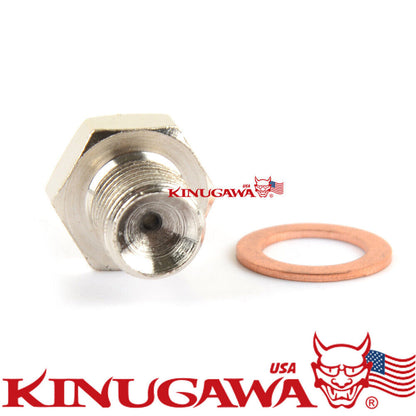 Fitting Adapter M12x1.5 to 4AN 2.5mm Restrictor Hole For Volvo SAAB TD04L TD04HL