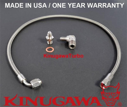 Turbo Oil Feed Line Kit DSM Eclipse 2G w/ stock Garrett T25 T28 ( To Oil Filter)