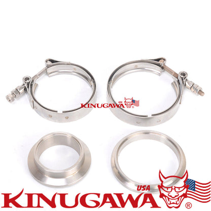 Flange Kit for Tial GT25 GT28 Turbo Turbine Housing V-band In/Outlet Stainless