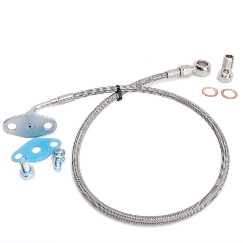 Turbo Oil Feed Line Kit FOR TOYOTA 1JZ-GTE 2JZ-GTE W/ TRUST T67-25G TE06H TD07S