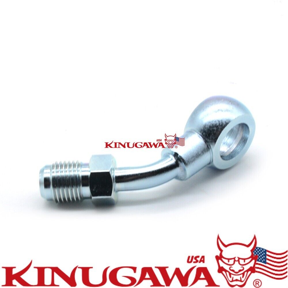 Turbo Banjo Adapter Fitting -6AN 6AN to M14 14mm 45Deg TD05 TD06 G25 G30 G35