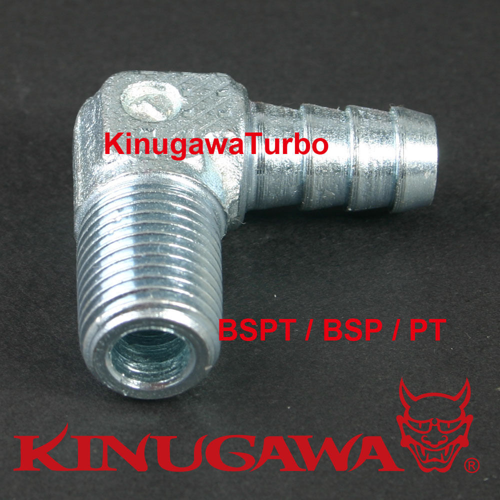 Forged Steel Adapter Fitting 90 Deg Elbow 3/8 BSPT BSP PT - 3/4" Hose Barb C13-3