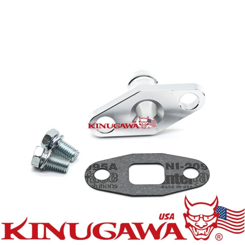 Turbo Oil Drain Return Flange Kit For HKS GTIII 4R / GTIII-5R 3/4" Hose Barb