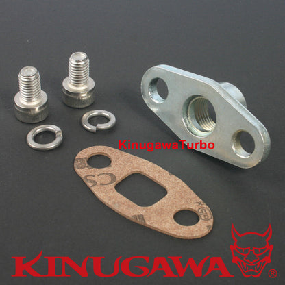 Turbo Oil Return Drain Flange kit Mitsubishi TE06H TD07S T67-25G 1/2" Female