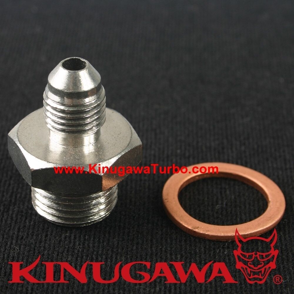 Turbo Coolant Adapter Fitting M16x1.5 mm to -4 AN Garrett T3 TB03 SAAB VOLVO