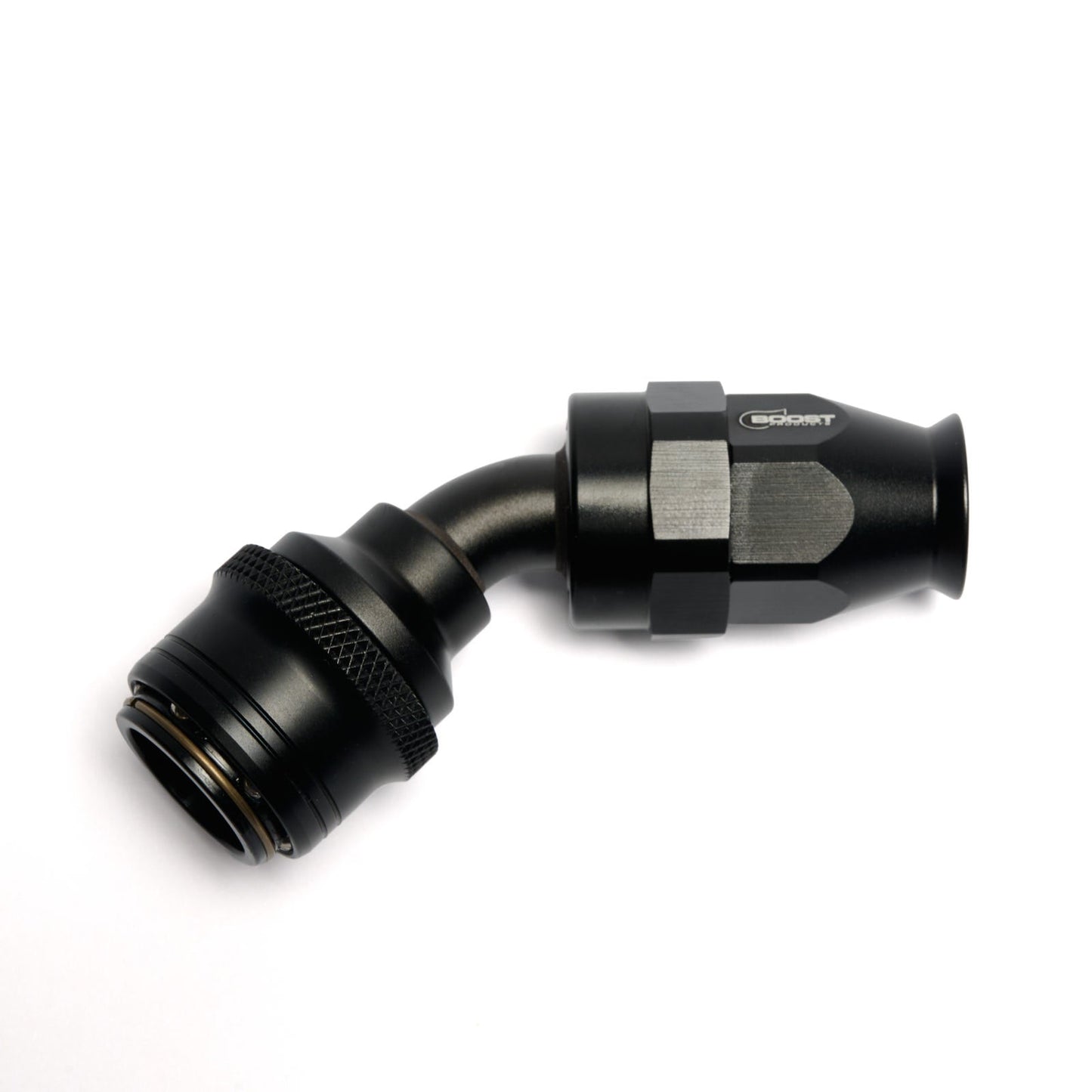 Quick Click Female PTFE Hose End -AN - 45°