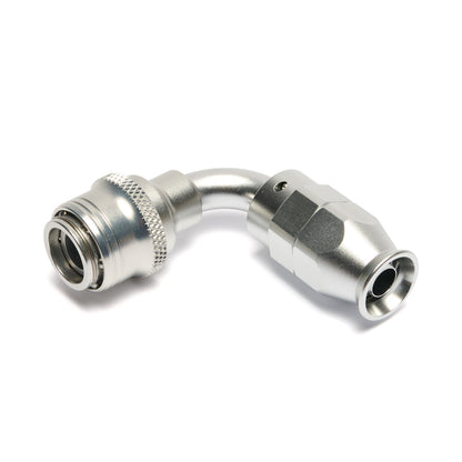 Quick Click Female PTFE Hose End -AN - 90°