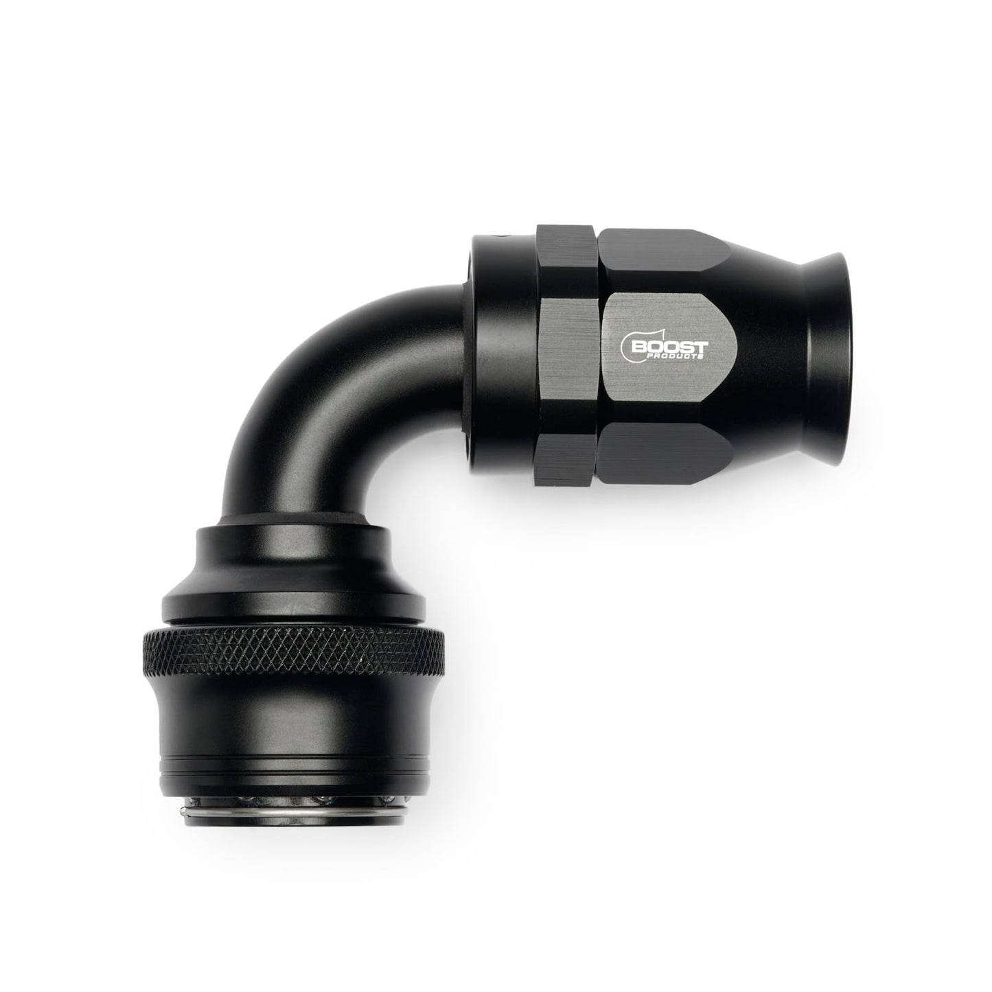 Quick Click Female PTFE Hose End -AN - 90°