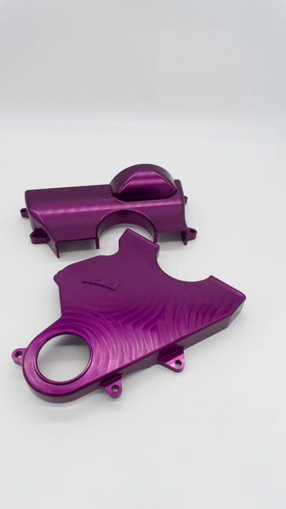 2JZ Non VVTi Billet Timing Belt Covers - Purple | ASE