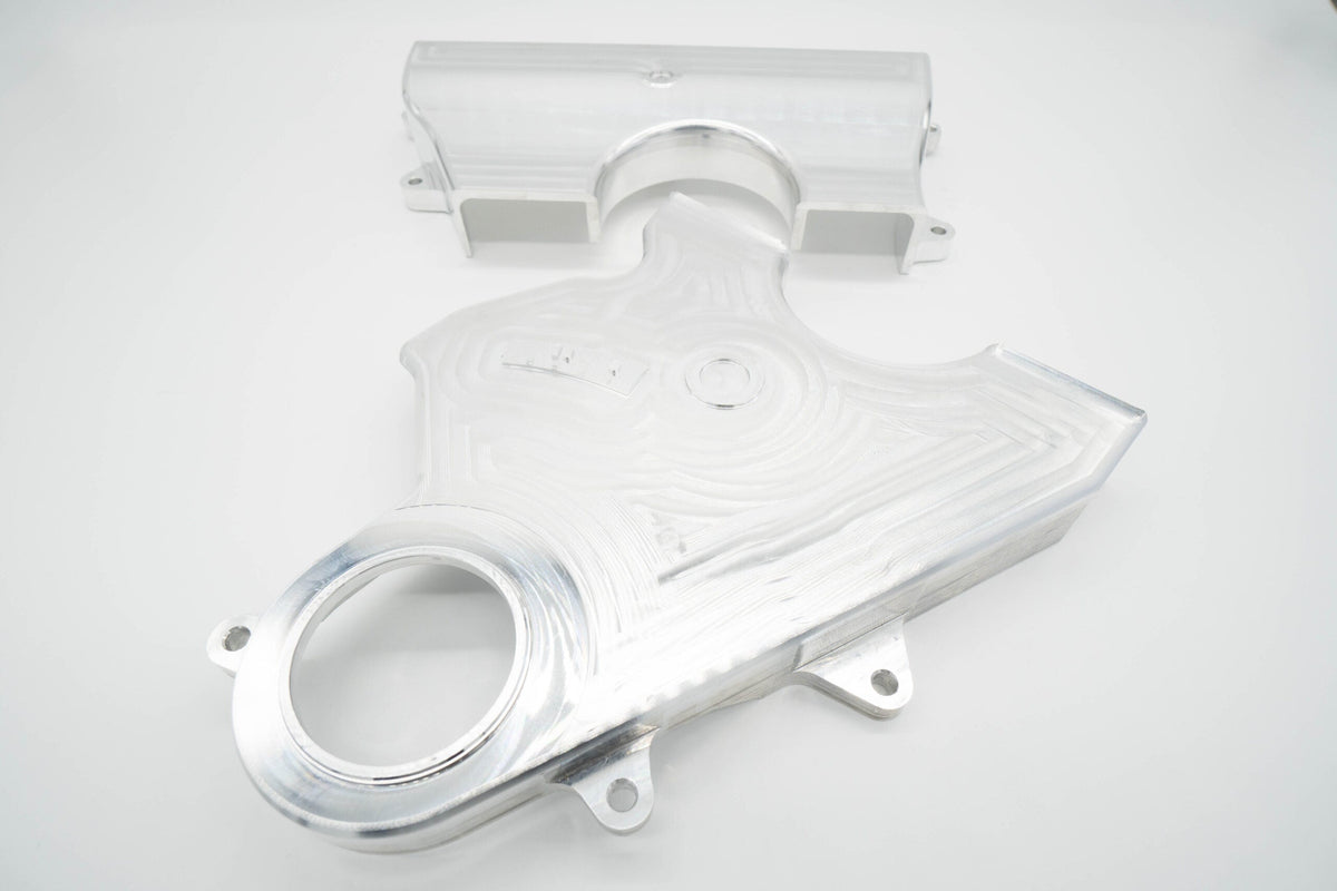 2JZ Non VVTi Billet Timing Belt Covers - Purple | ASE