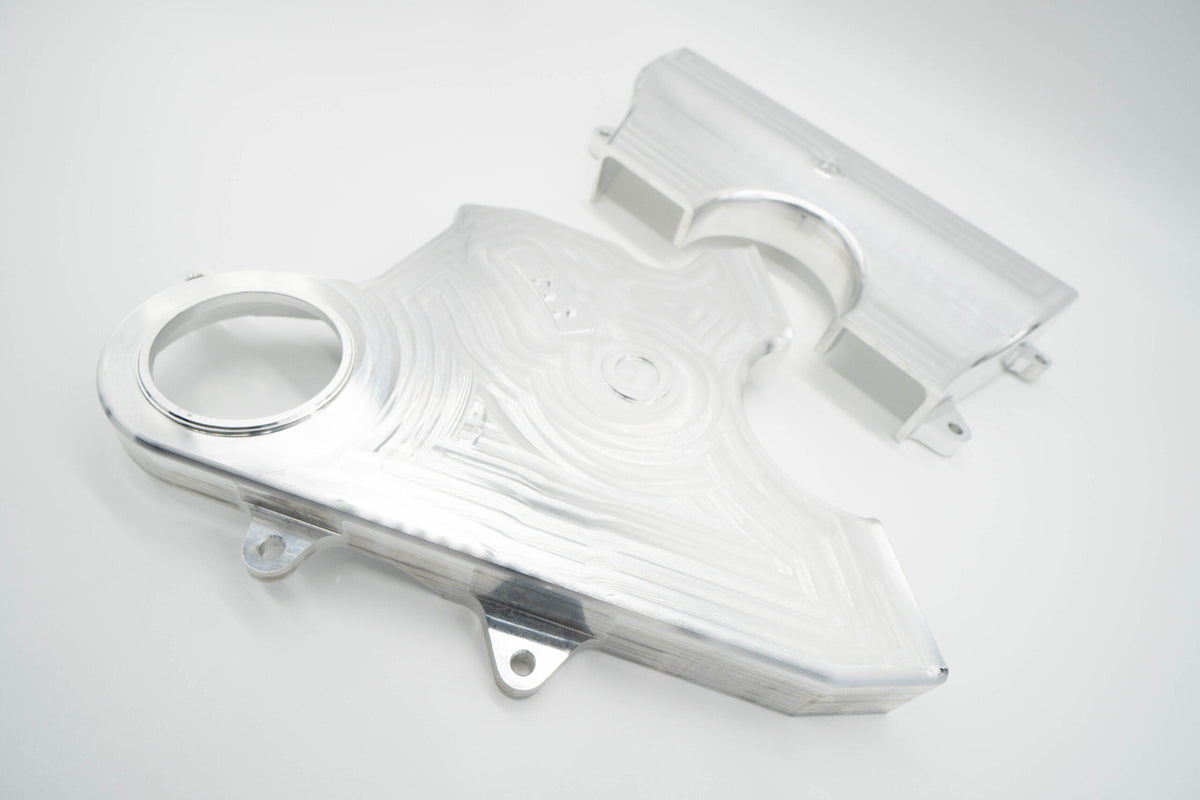 2JZ Non VVTi Billet Timing Belt Covers - Purple | ASE